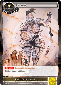 Disarm (1-043) [The Dawn of Valhalla] | Jomio and Rueliete's Cards and Comics