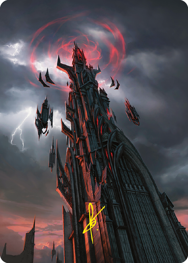 Barad-dur Art Card (Gold-Stamped Signature) [The Lord of the Rings: Tales of Middle-earth Art Series] | Jomio and Rueliete's Cards and Comics