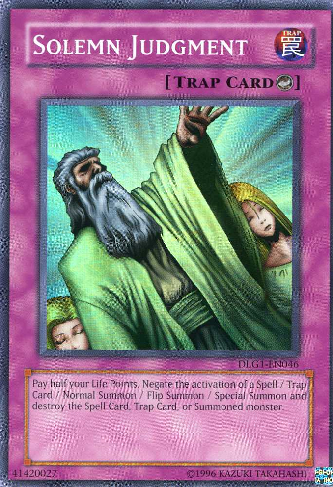 Solemn Judgment [DLG1-EN046] Super Rare | Jomio and Rueliete's Cards and Comics