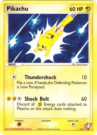 Pikachu (5/5) [Kids WB Promos] | Jomio and Rueliete's Cards and Comics