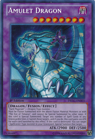 Amulet Dragon [DRLG-EN003] Secret Rare | Jomio and Rueliete's Cards and Comics