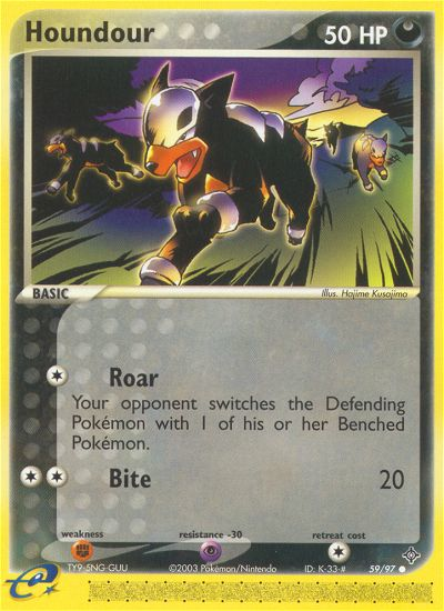 Houndour (59/97) [EX: Dragon] | Jomio and Rueliete's Cards and Comics