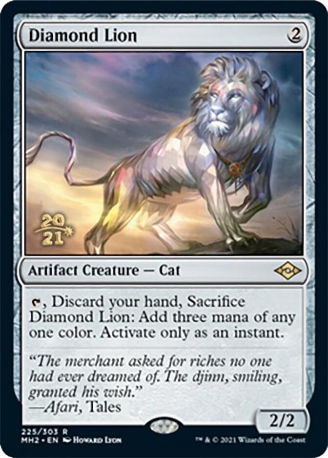Diamond Lion [Modern Horizons 2 Prerelease Promos] | Jomio and Rueliete's Cards and Comics
