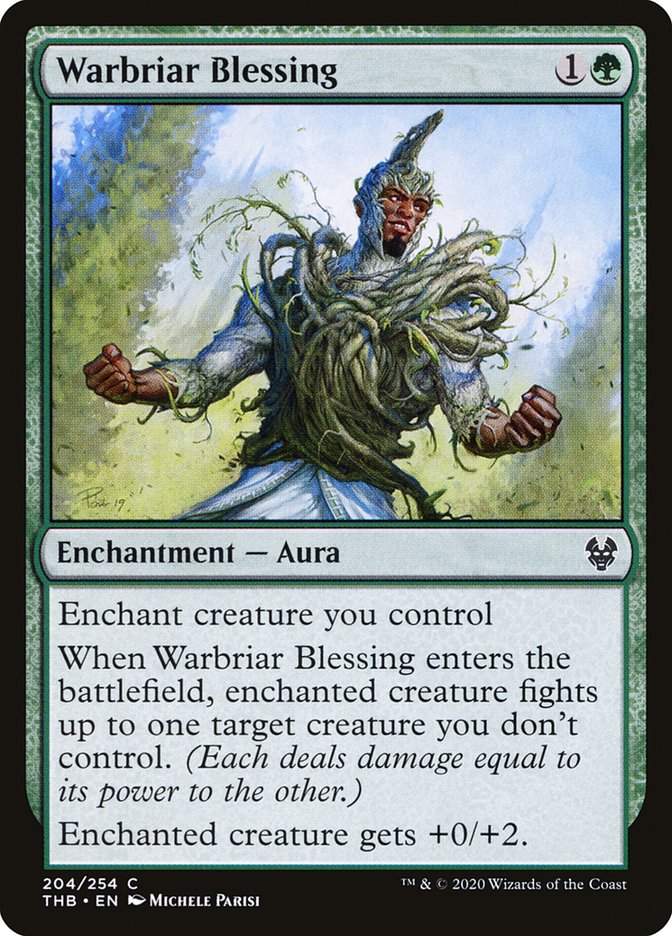 Warbriar Blessing [Theros Beyond Death] | Jomio and Rueliete's Cards and Comics