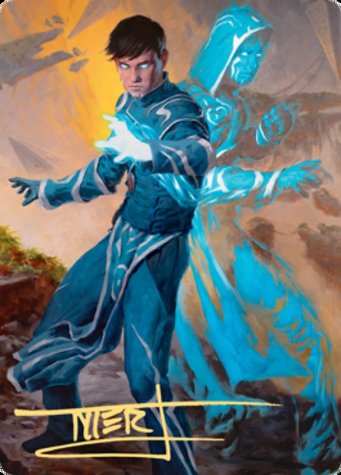 Jace, Mirror Mage 1 Art Card (Gold-Stamped Signature) [Zendikar Rising Art Series] | Jomio and Rueliete's Cards and Comics