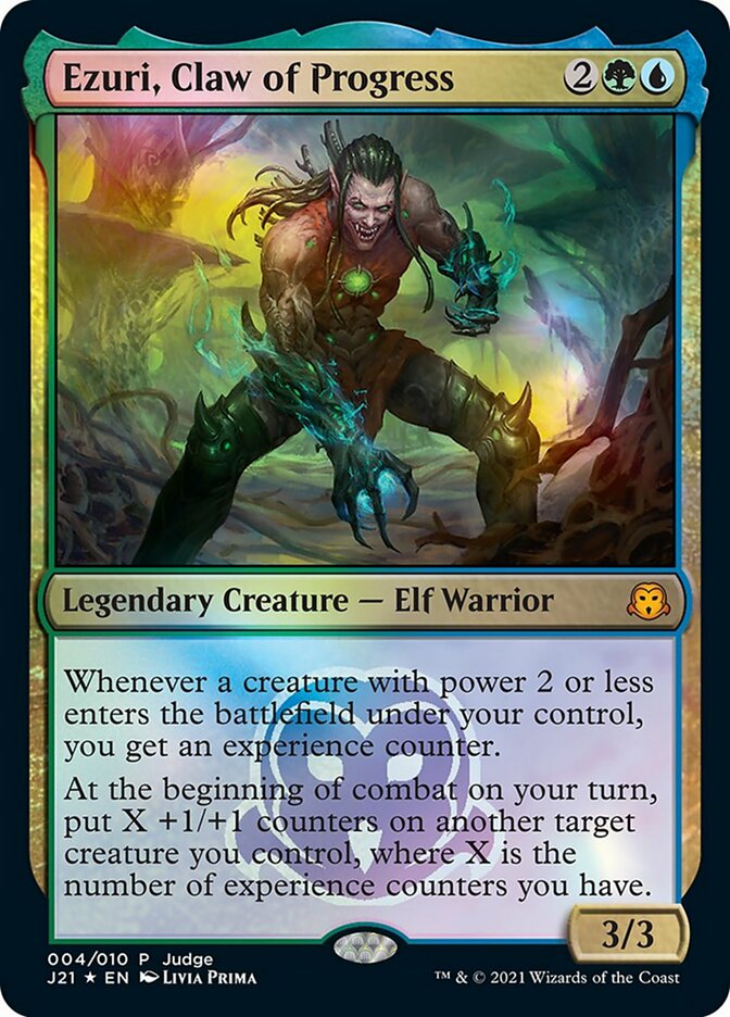 Ezuri, Claw of Progress [Judge Gift Cards 2021] | Jomio and Rueliete's Cards and Comics