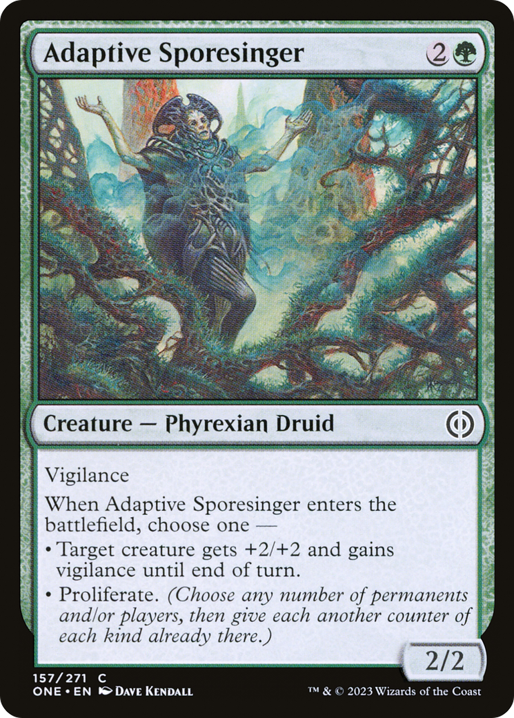 Adaptive Sporesinger [Phyrexia: All Will Be One] | Jomio and Rueliete's Cards and Comics