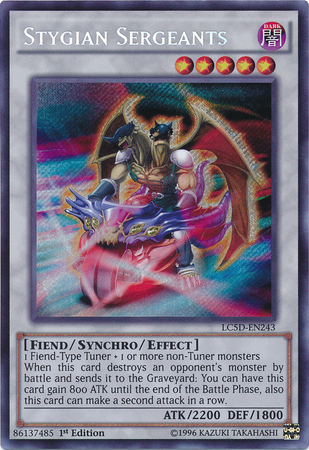 Stygian Sergeants [LC5D-EN243] Secret Rare | Jomio and Rueliete's Cards and Comics