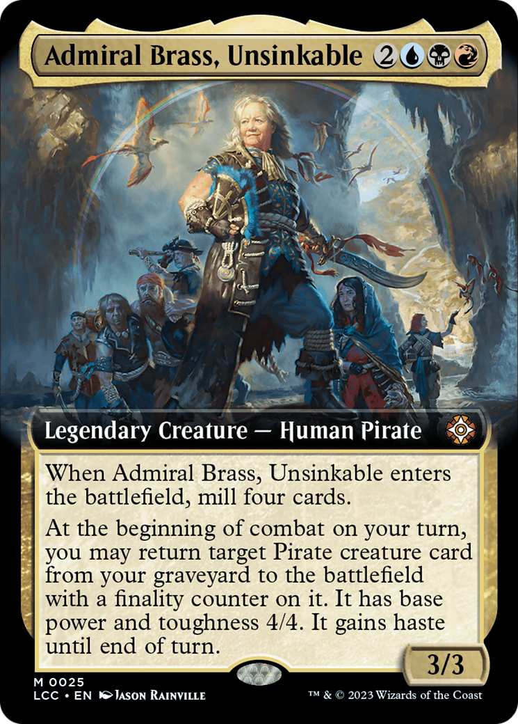 Admiral Brass, Unsinkable (Extended Art) [The Lost Caverns of Ixalan Commander] | Jomio and Rueliete's Cards and Comics