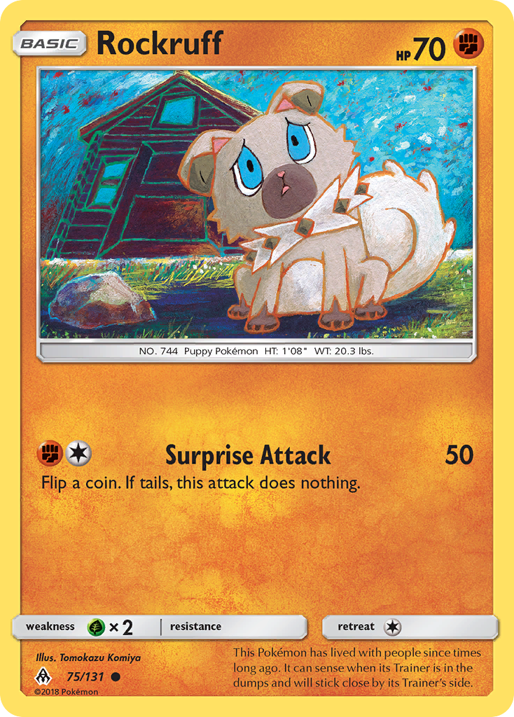 Rockruff (75/131) [Sun & Moon: Forbidden Light] | Jomio and Rueliete's Cards and Comics
