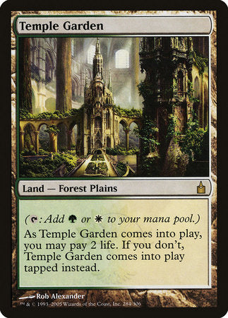 Temple Garden [Ravnica: City of Guilds] | Jomio and Rueliete's Cards and Comics