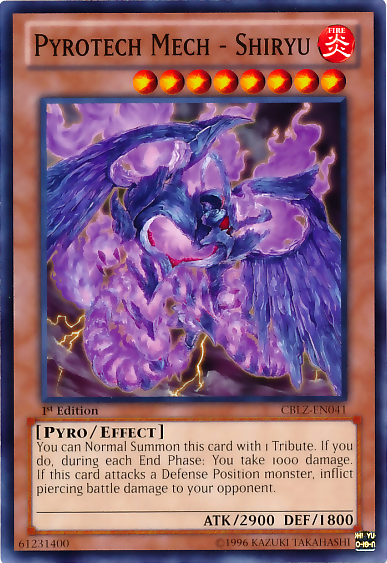 Pyrotech Mech - Shiryu [CBLZ-EN041] Common | Jomio and Rueliete's Cards and Comics