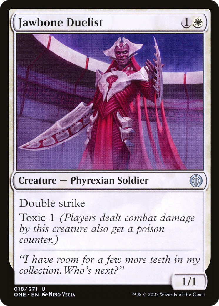 Jawbone Duelist [Phyrexia: All Will Be One] | Jomio and Rueliete's Cards and Comics