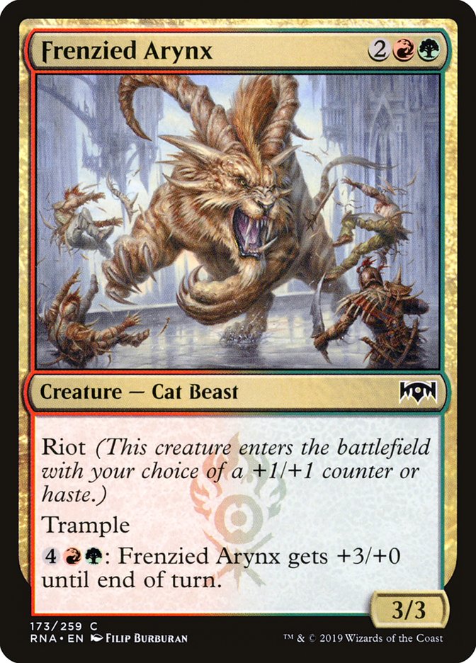 Frenzied Arynx [Ravnica Allegiance] | Jomio and Rueliete's Cards and Comics