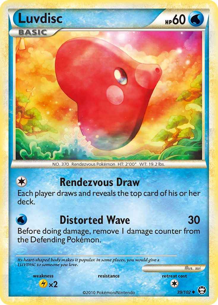 Luvdisc (39/102) [HeartGold & SoulSilver: Triumphant] | Jomio and Rueliete's Cards and Comics