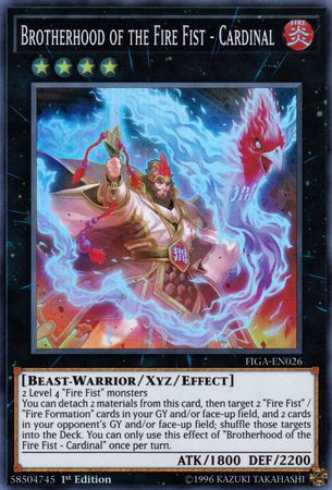 Brotherhood of the Fire Fist - Cardinal [FIGA-EN026] Super Rare | Jomio and Rueliete's Cards and Comics