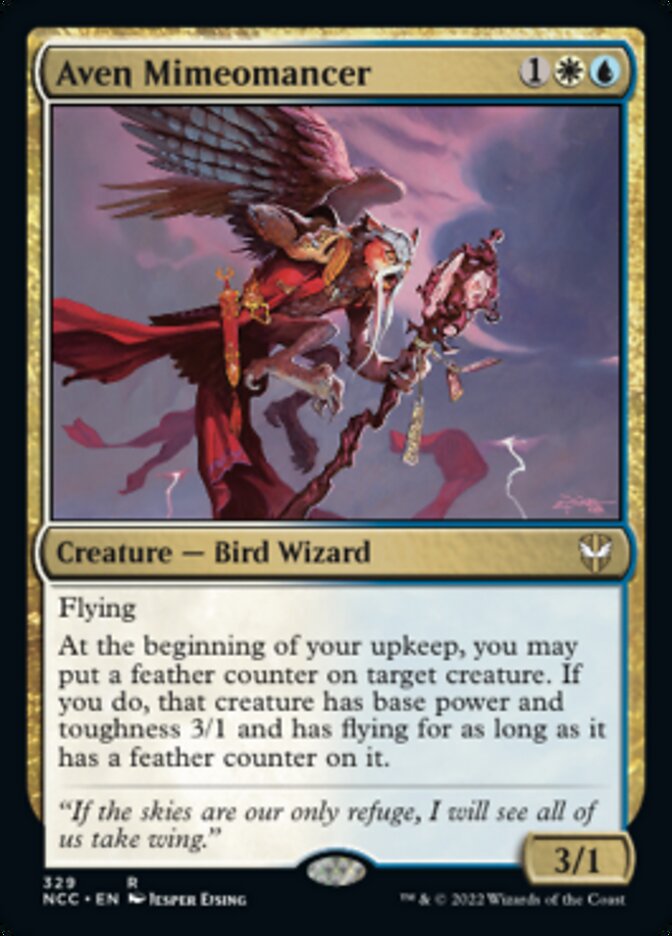 Aven Mimeomancer [Streets of New Capenna Commander] | Jomio and Rueliete's Cards and Comics