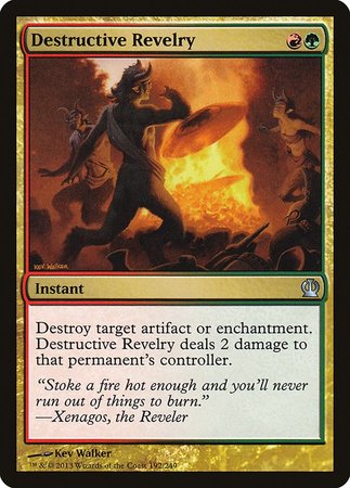 Destructive Revelry [Theros] | Jomio and Rueliete's Cards and Comics