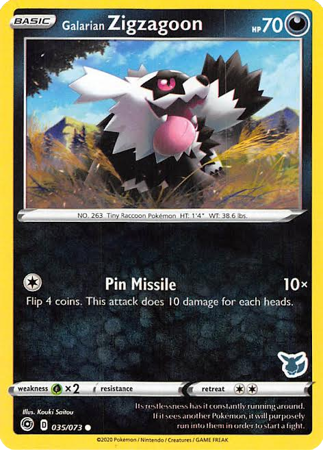 Galarian Zigzagoon (035/073) (Eevee Deck) [Battle Academy 2022] | Jomio and Rueliete's Cards and Comics