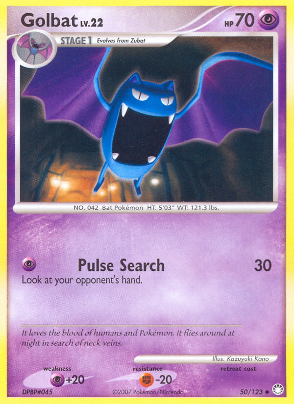 Golbat (50/123) [Diamond & Pearl: Mysterious Treasures] | Jomio and Rueliete's Cards and Comics