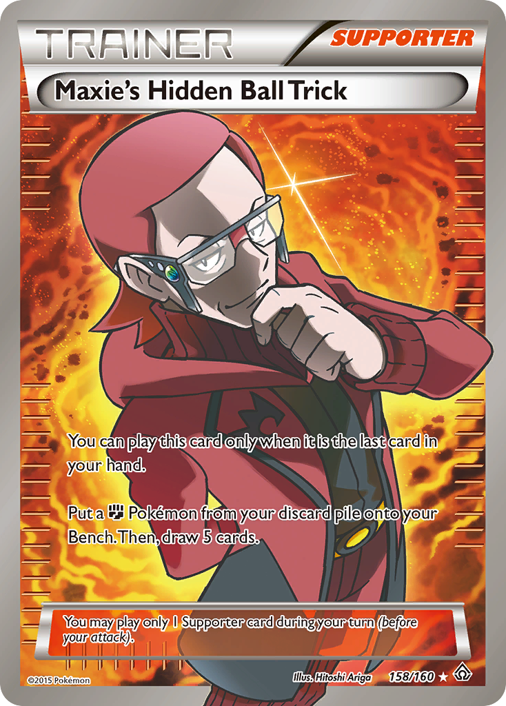 Maxie's Hidden Ball Trick (158/160) [XY: Primal Clash] | Jomio and Rueliete's Cards and Comics