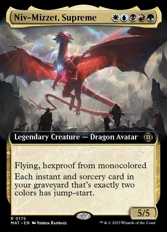 Niv-Mizzet, Supreme (Extended Art) [March of the Machine: The Aftermath] | Jomio and Rueliete's Cards and Comics