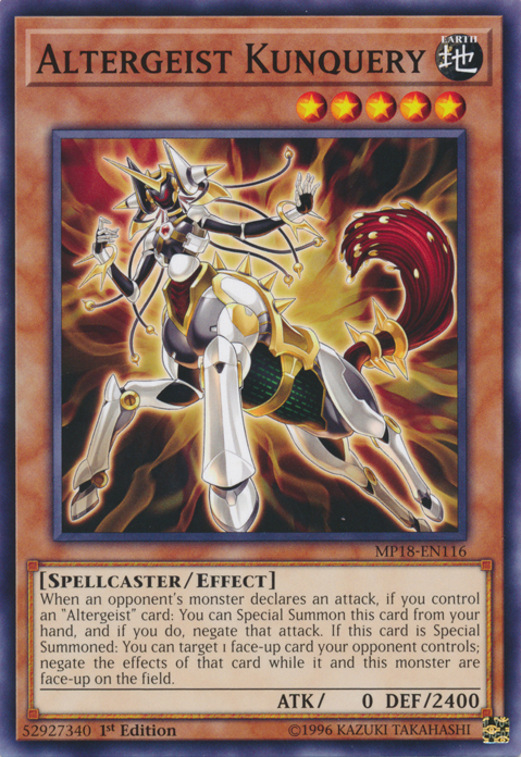 Altergeist Kunquery [MP18-EN116] Common | Jomio and Rueliete's Cards and Comics