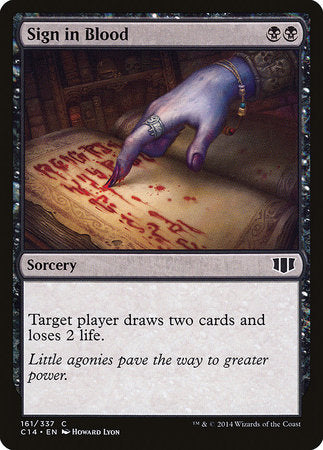 Sign in Blood [Commander 2014] | Jomio and Rueliete's Cards and Comics