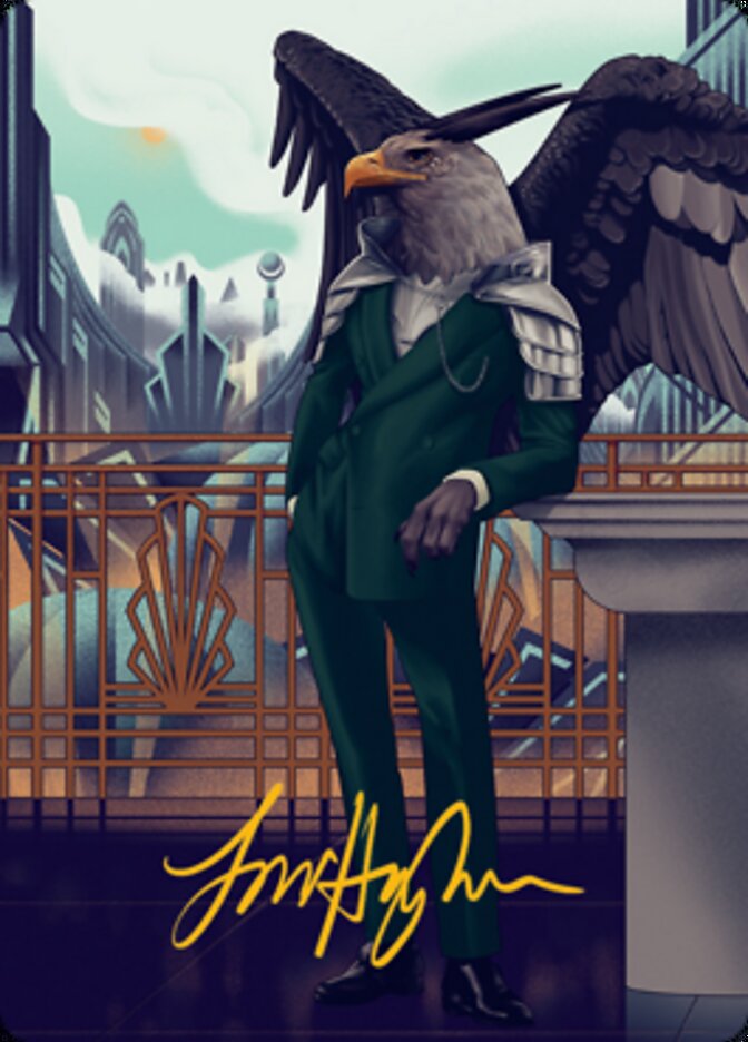 Falco Spara, Pactweaver 2 Art Card (Gold-Stamped Signature) [Streets of New Capenna Art Series] | Jomio and Rueliete's Cards and Comics
