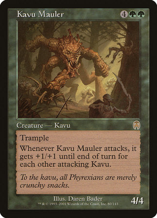 Kavu Mauler [Apocalypse] | Jomio and Rueliete's Cards and Comics