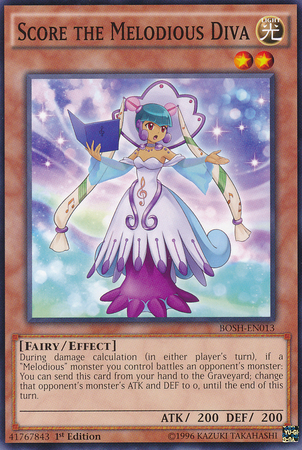 Score the Melodious Diva [BOSH-EN013] Common | Jomio and Rueliete's Cards and Comics