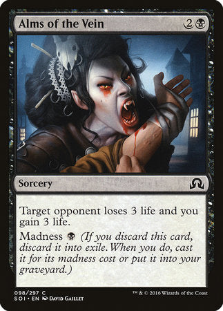 Alms of the Vein [Shadows over Innistrad] | Jomio and Rueliete's Cards and Comics