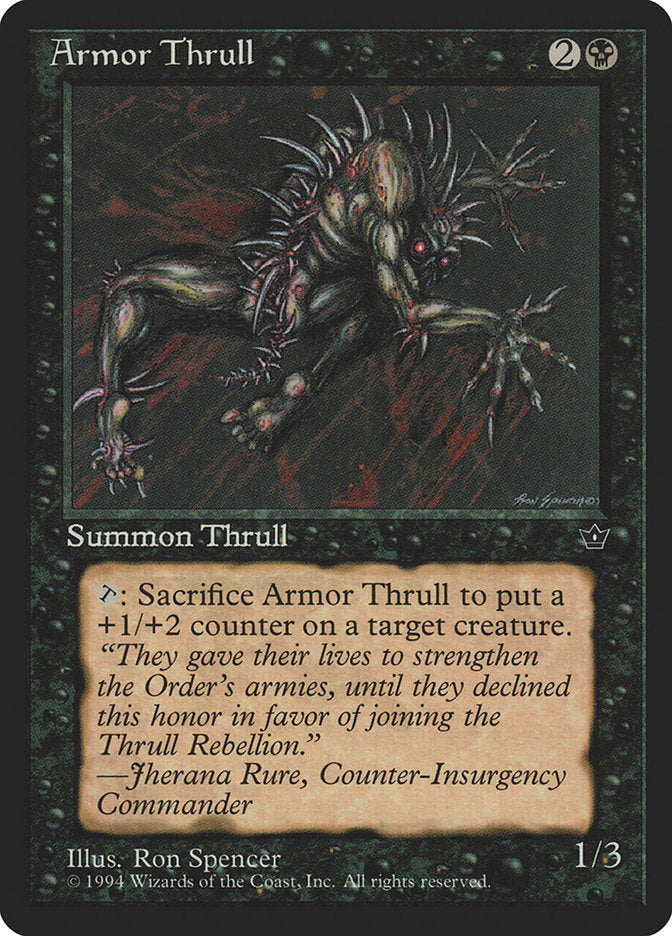 Armor Thrull (Ron Spencer) [Fallen Empires] | Jomio and Rueliete's Cards and Comics