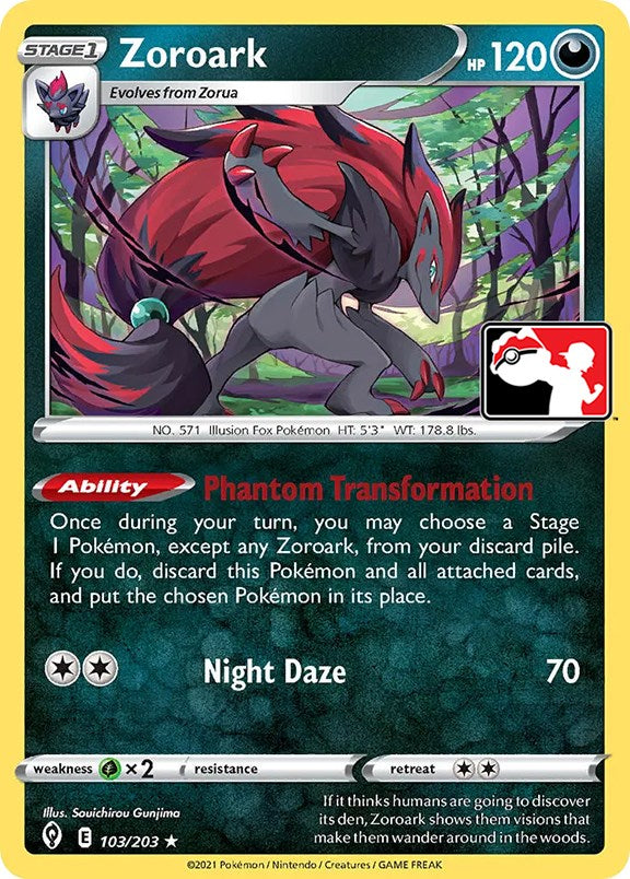 Zoroark (103/203) [Prize Pack Series One] | Jomio and Rueliete's Cards and Comics