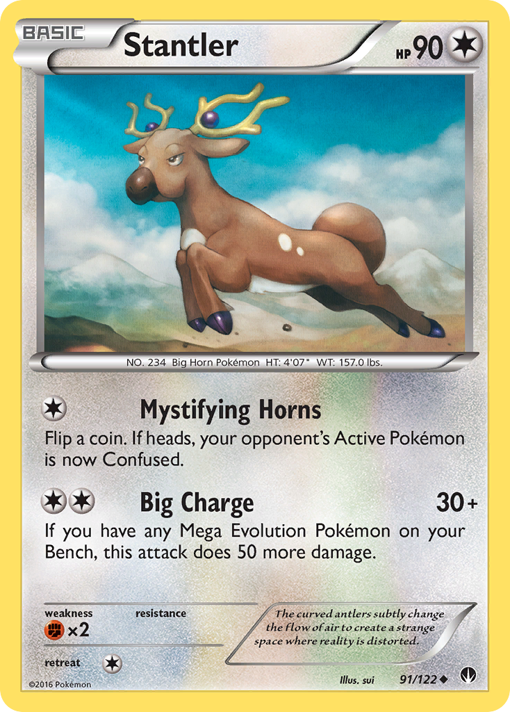 Stantler (91/122) [XY: BREAKpoint] | Jomio and Rueliete's Cards and Comics