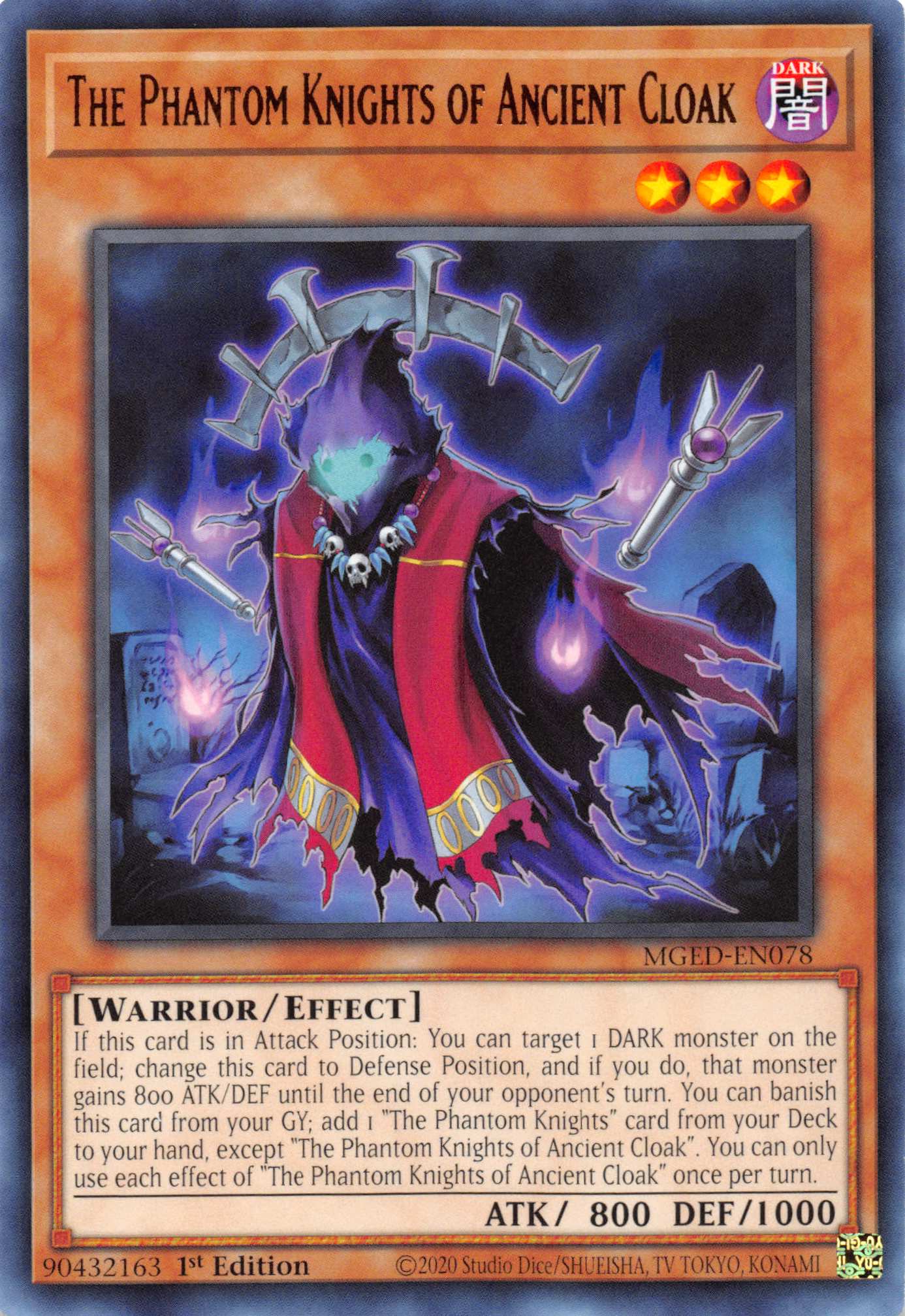 The Phantom Knights of Ancient Cloak [MGED-EN078] Rare | Jomio and Rueliete's Cards and Comics