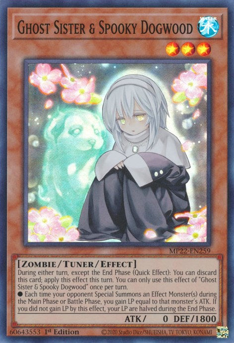 Ghost Sister & Spooky Dogwood [MP22-EN259] Super Rare | Jomio and Rueliete's Cards and Comics