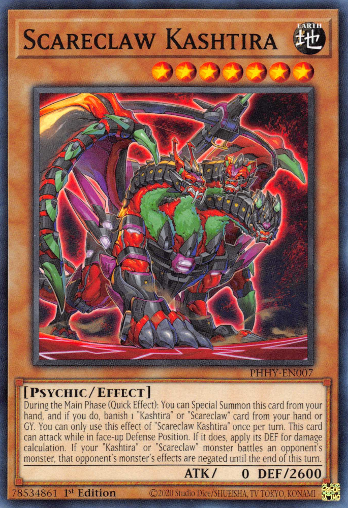 Scareclaw Kashtira [PHHY-EN007] Common | Jomio and Rueliete's Cards and Comics