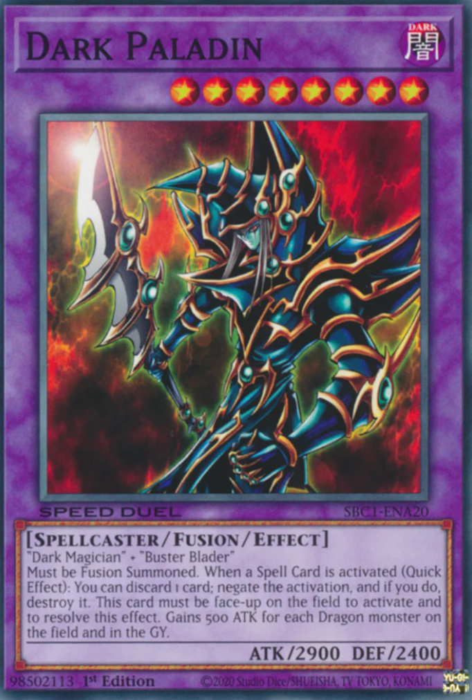 Dark Paladin [SBC1-ENA20] Common | Jomio and Rueliete's Cards and Comics