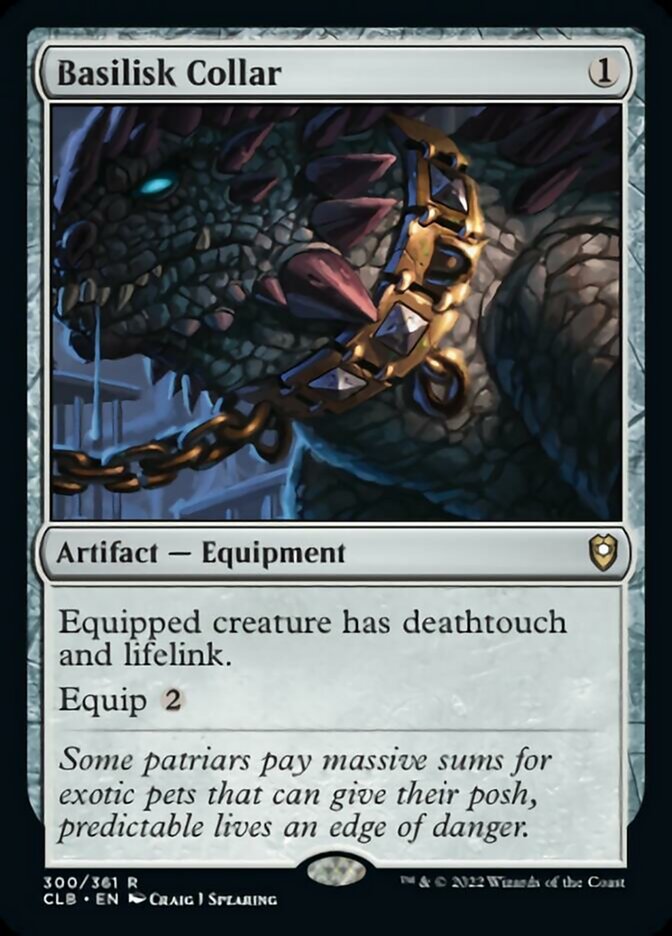 Basilisk Collar [Commander Legends: Battle for Baldur's Gate] | Jomio and Rueliete's Cards and Comics