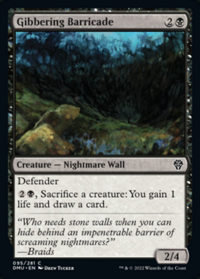 Gibbering Barricade [Dominaria United] | Jomio and Rueliete's Cards and Comics