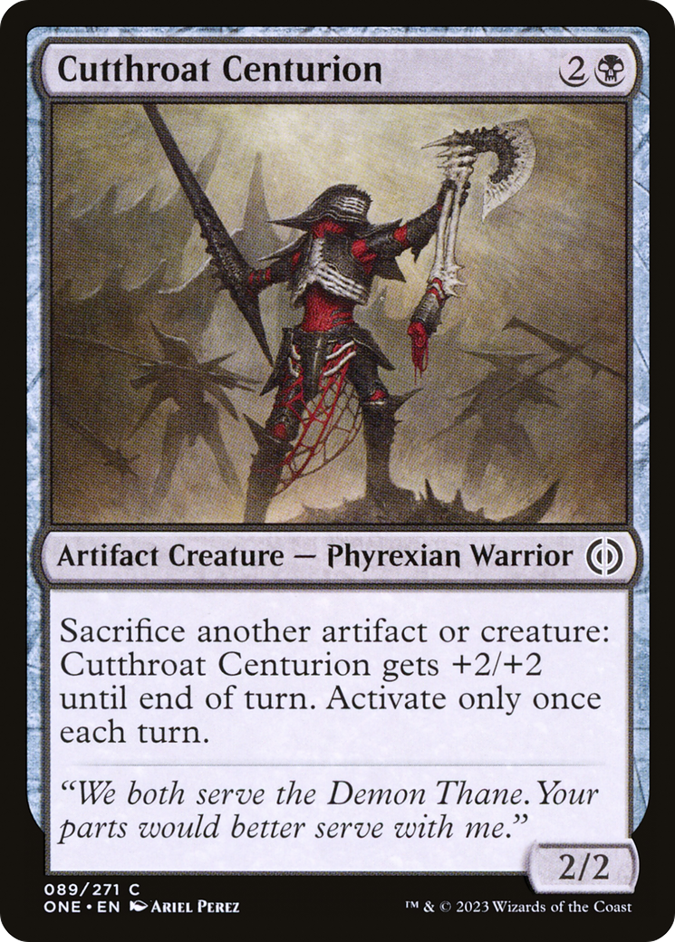 Cutthroat Centurion [Phyrexia: All Will Be One] | Jomio and Rueliete's Cards and Comics