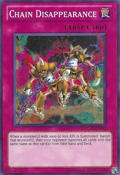 Chain Disappearance [TU06-EN002] Super Rare | Jomio and Rueliete's Cards and Comics