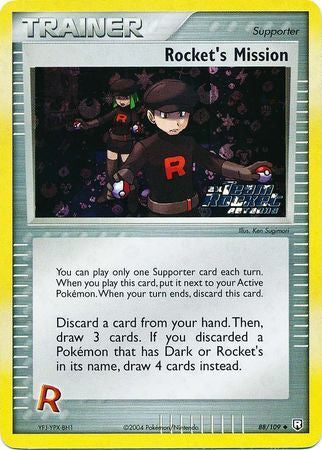 Rocket's Mission (88/109) (Stamped) [EX: Team Rocket Returns] | Jomio and Rueliete's Cards and Comics