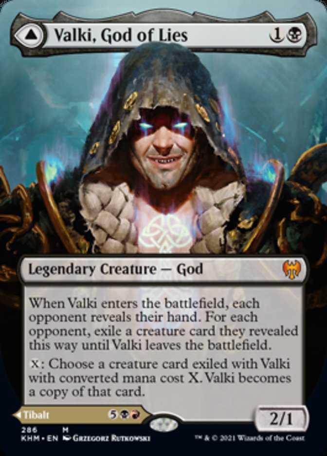 Valki, God of Lies // Tibalt, Cosmic Impostor (Borderless) [Kaldheim] | Jomio and Rueliete's Cards and Comics
