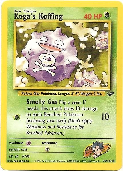 Koga's Koffing (79/132) [Gym Challenge Unlimited] | Jomio and Rueliete's Cards and Comics