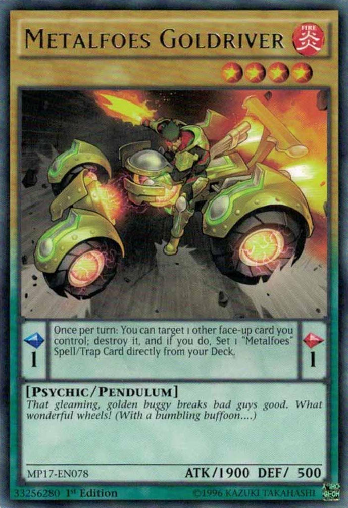 Metalfoes Goldriver [MP17-EN078] Rare | Jomio and Rueliete's Cards and Comics