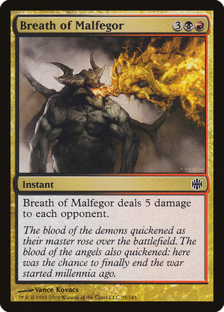 Breath of Malfegor [Alara Reborn] | Jomio and Rueliete's Cards and Comics