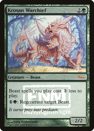 Krosan Warchief [Friday Night Magic 2004] | Jomio and Rueliete's Cards and Comics
