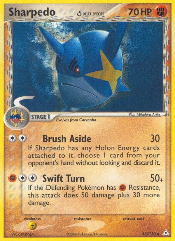 Sharpedo (53/110) (Delta Species) [EX: Holon Phantoms] | Jomio and Rueliete's Cards and Comics